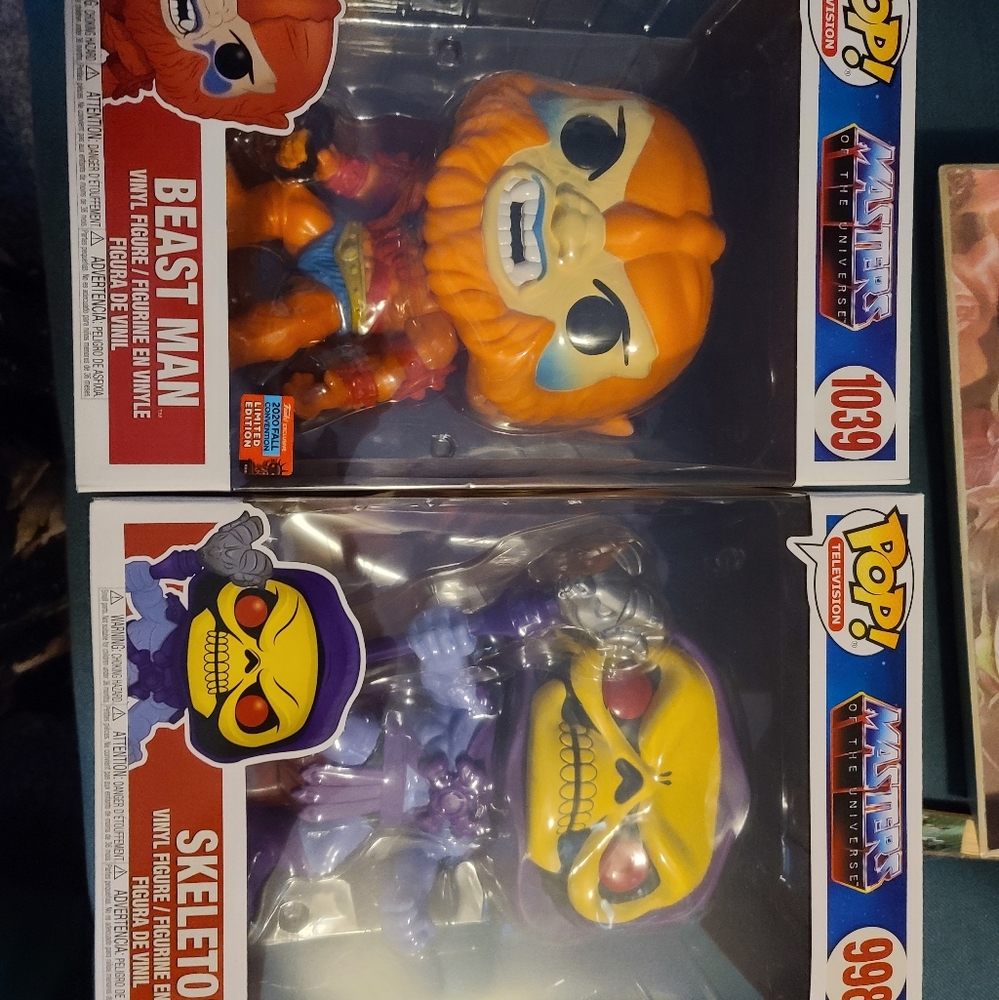Beast Man and Skeletor Funko Pop 10 inch